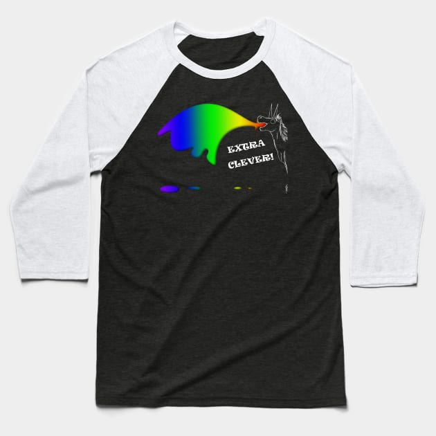 Extra Clever Pony Baseball T-Shirt by Aethyrworlds